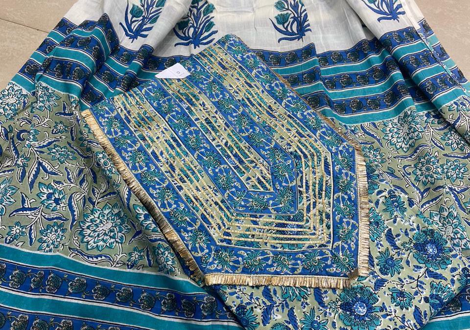 Block print gotta suits