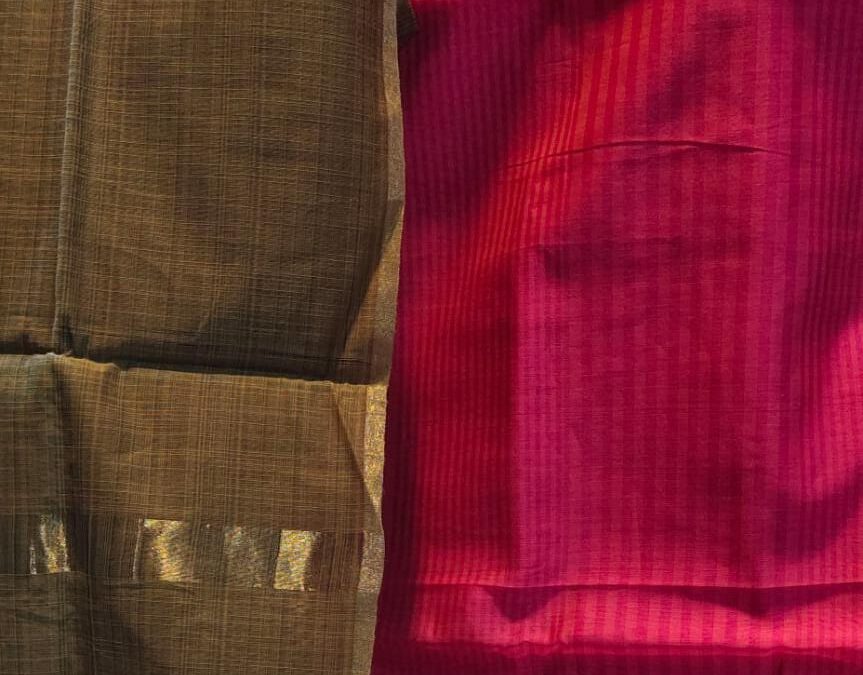 Maheshwari top with duppatta