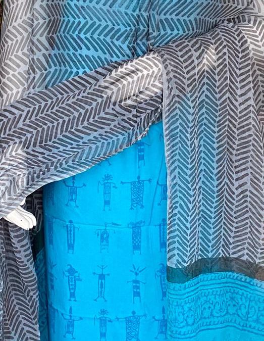 Hand block printed suits