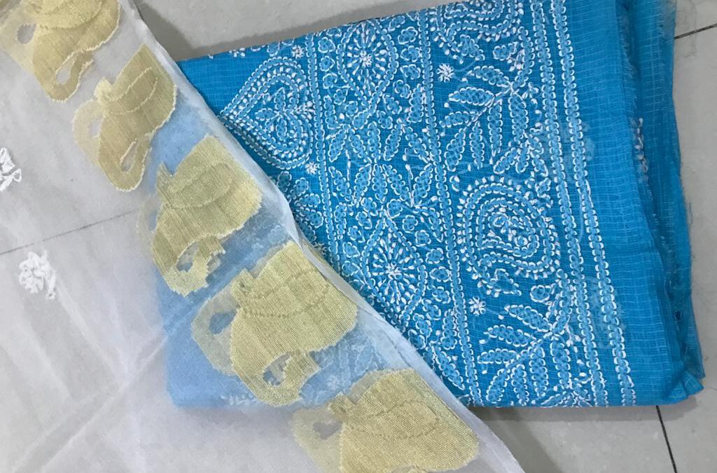 Kota suits with organza duppatta