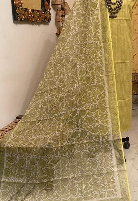 Cotton suits with  kota doriya duppatta