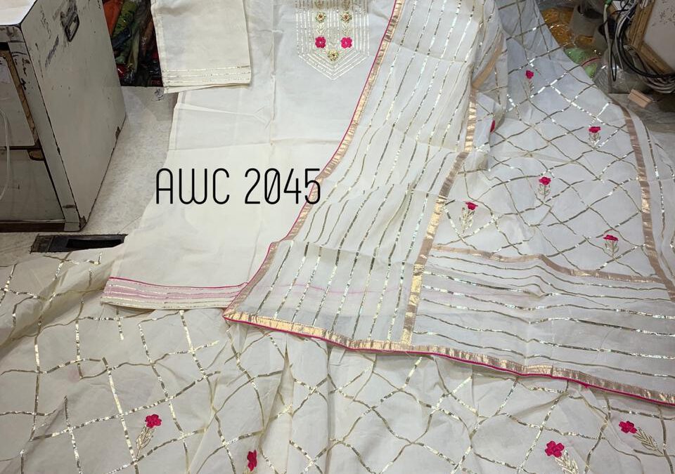 Kora cotton suits, garara and dupatta