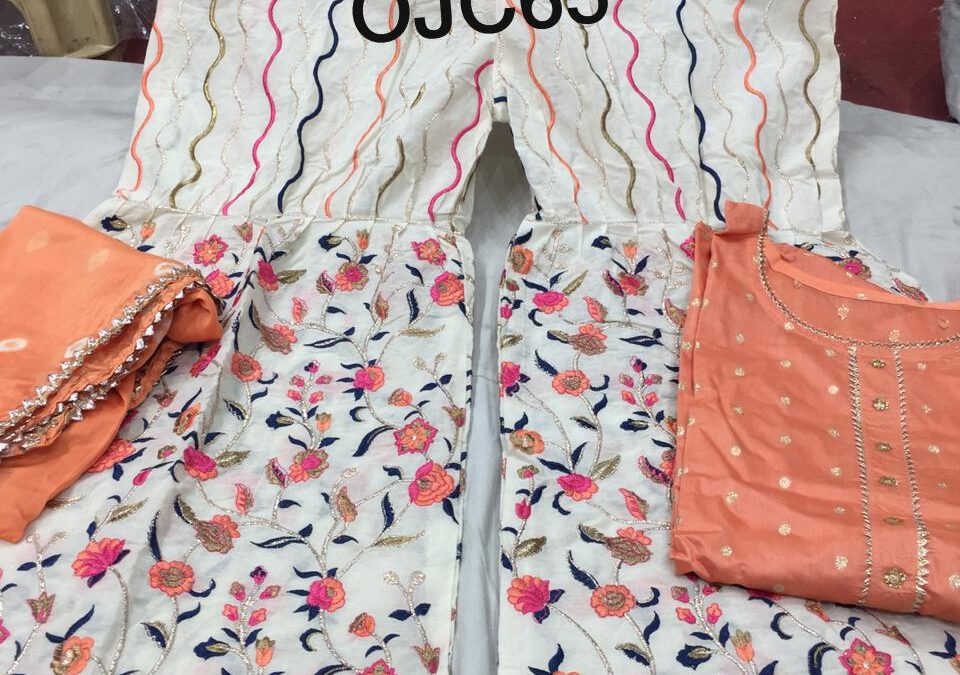 Cotton Semistiched suits,garara,chiffon dupatta