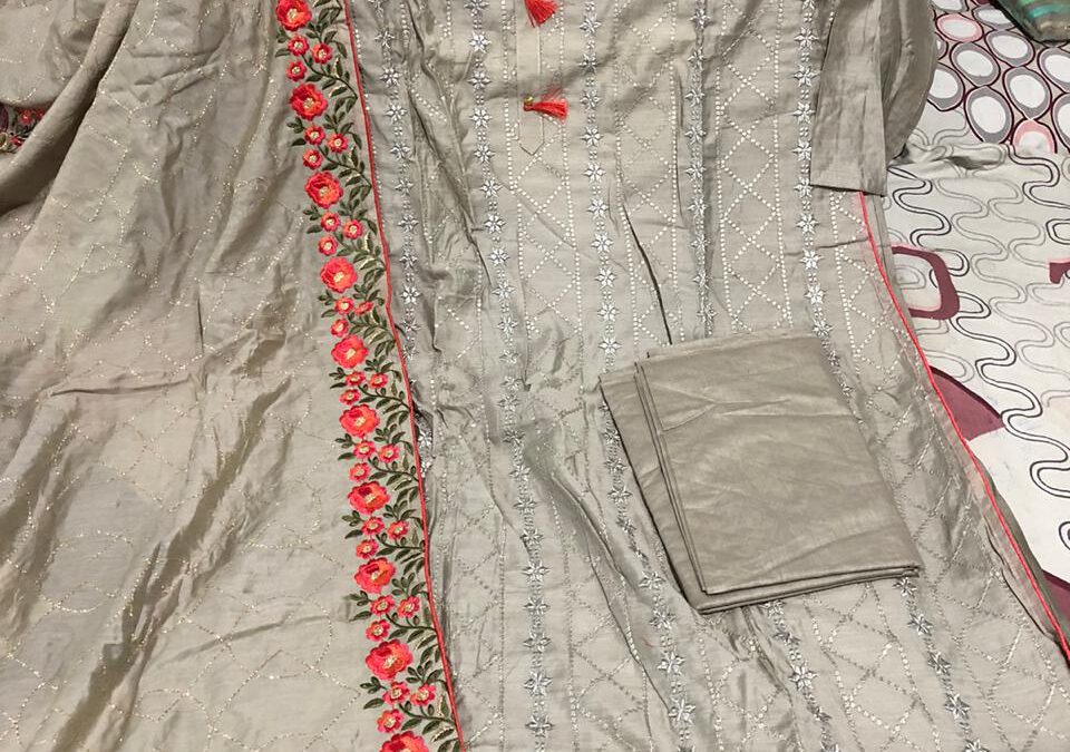 Chanderi Semistitched suits
