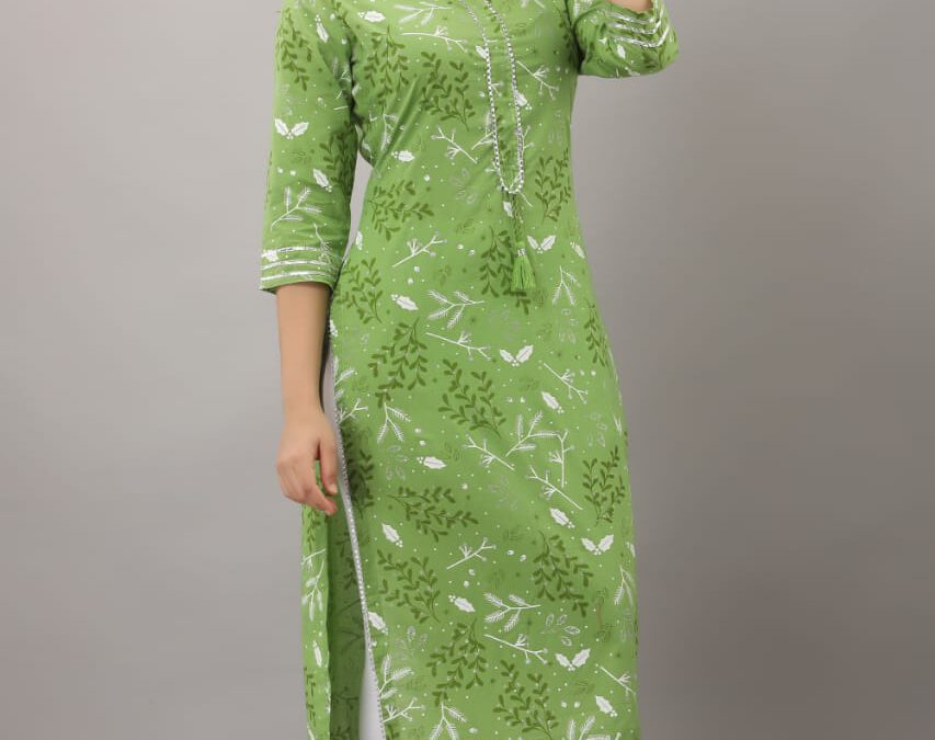 Hand block printed kurti