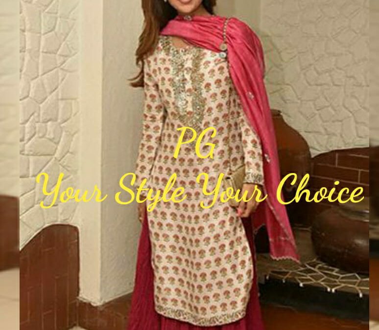 Hand block print kurti,plazo with duppatta.