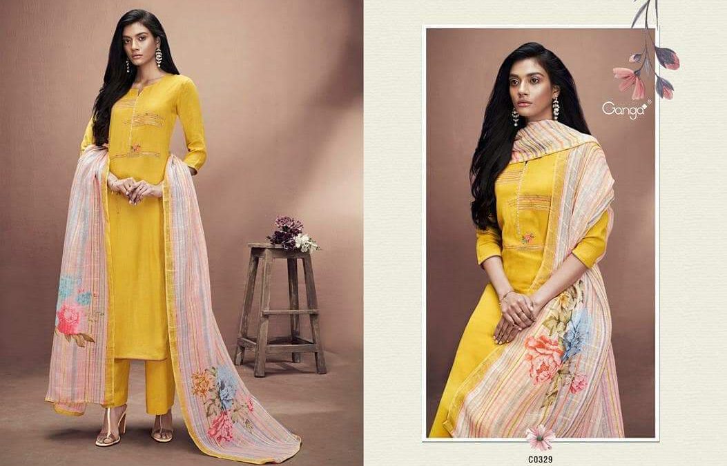 Cotton satin printed suits