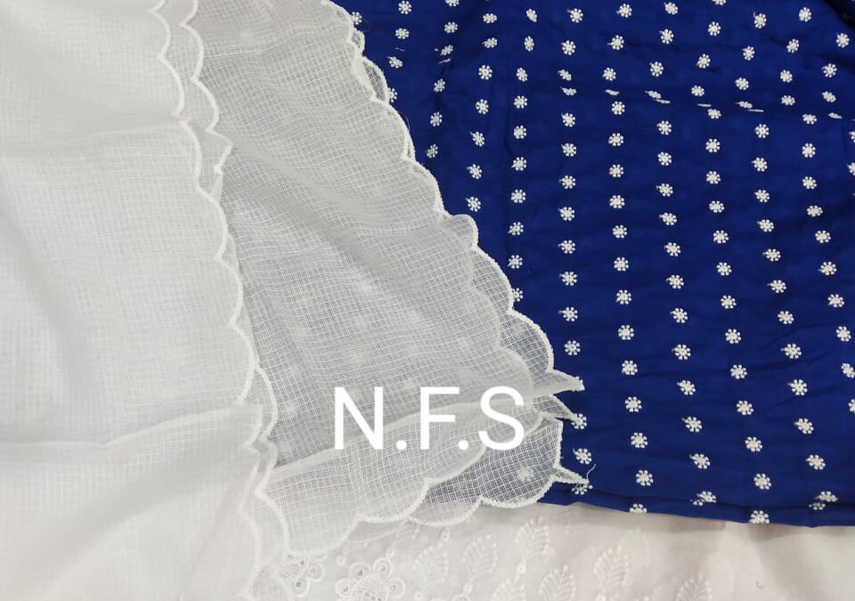 Embroidered cotton suits