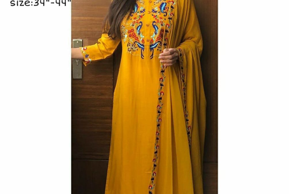 Kurta -pant -duppatta set