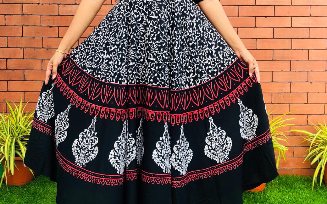 Full flare anarkali.