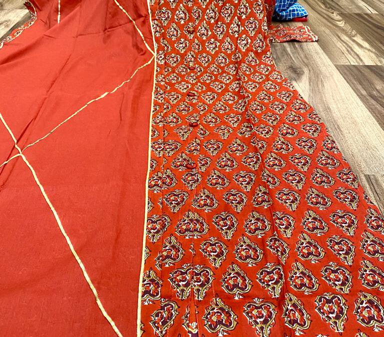 Cotton kurti with duppatta