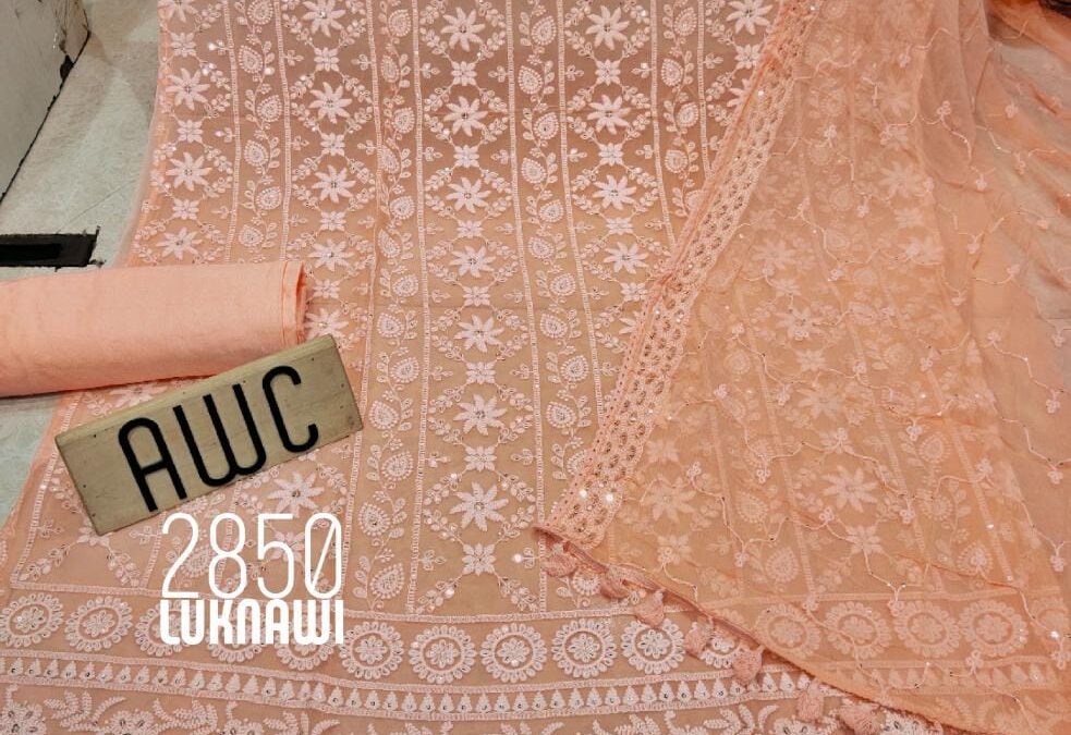 Georgette suits with work.