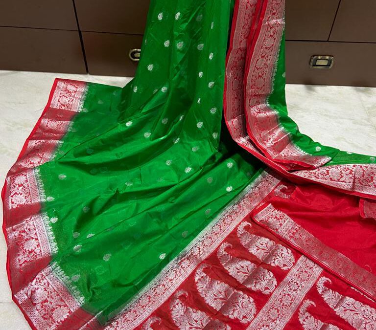 Khadi chiffon saree.