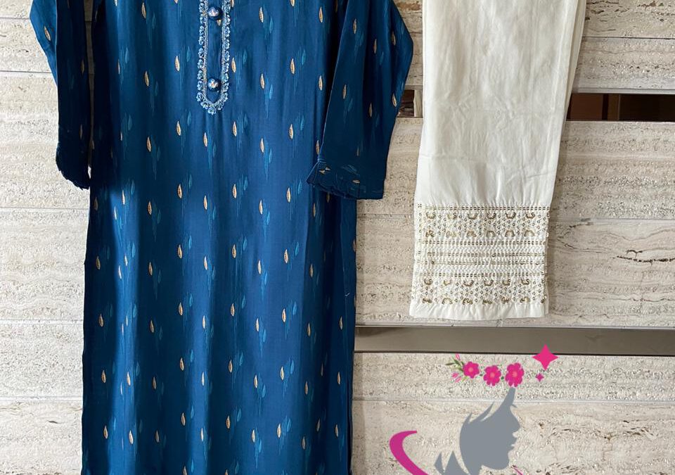 Kurti with pant set.