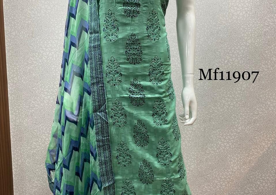 Cotton dress materials.