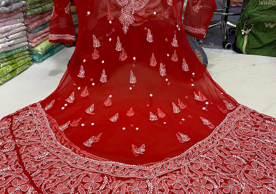 Long chikan gowns