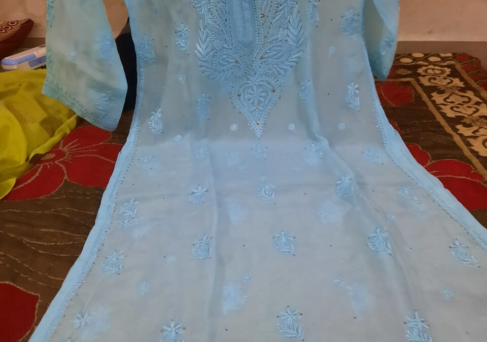 Organza kurtis.