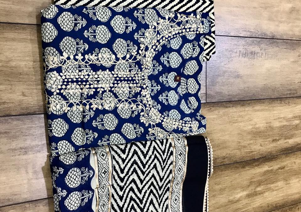 Jaipuri three piece set.