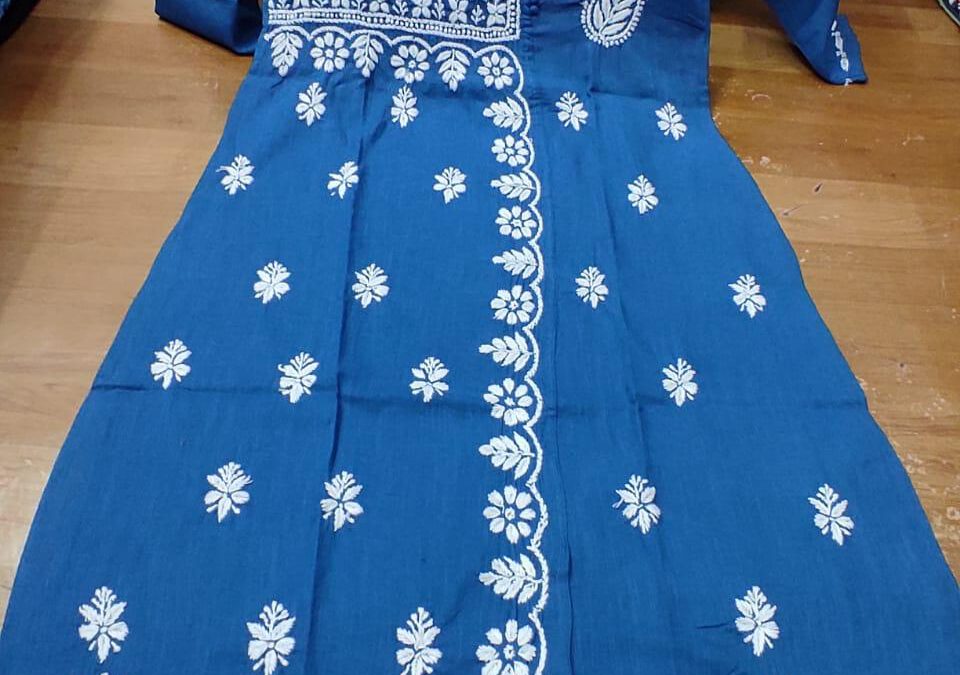 Chikan work kurtis