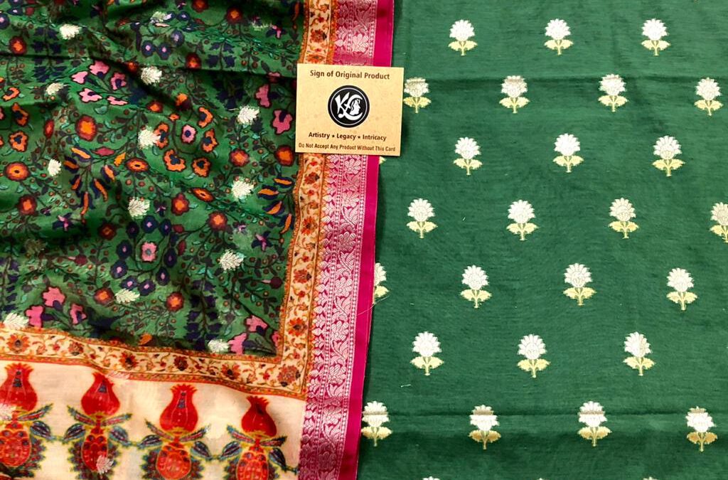 Cotton silk dress materials