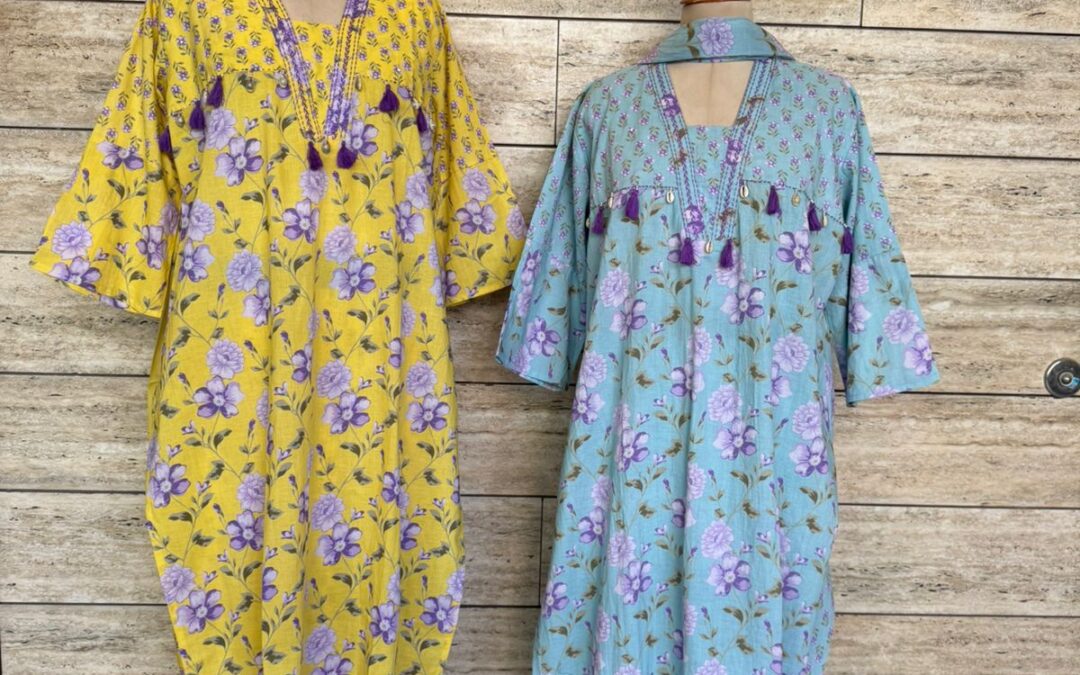 Cotton kurti sets.
